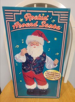 NEW / Vtg 1999 Rockin’ Around 17" Santa Claus Dancing Music Rock Brenda Lee Music