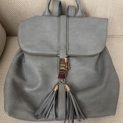 Miztique Gray Backpack Purse