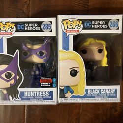 Funko Pop! DC Super Heroes — Huntress #285 & Black Canary #266