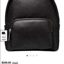 Michael Kors Black Backpack Purse 
