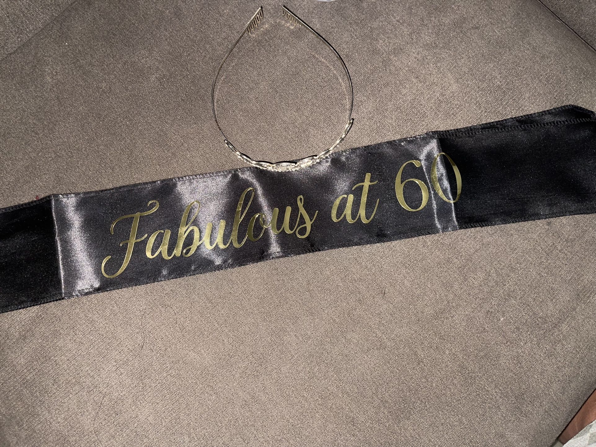 Fabulous At 60th Birthday Sash And Tiara