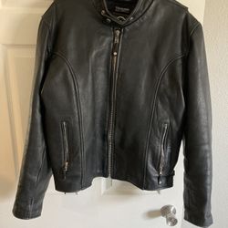 First Genuine Leather Motorcycle Jacket Size 46