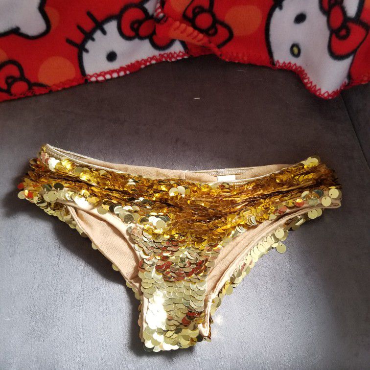 Shirley of Hollywood Gold Booty Sequin Shorts