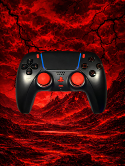 TMR Anti-Drift Custom Black and Red PS5 DualSense