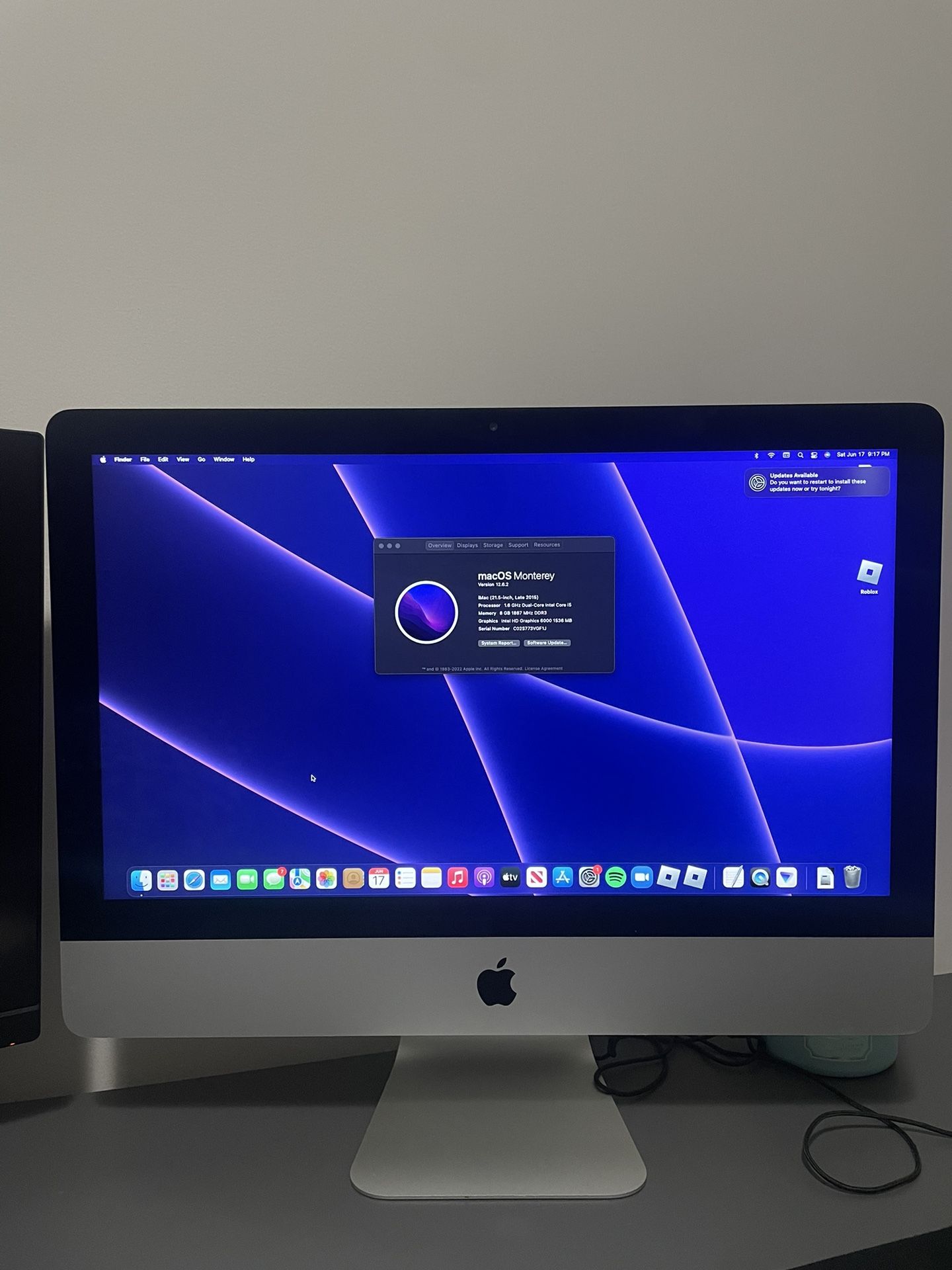 2015 21.5 Inch IMac 