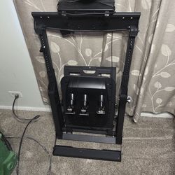 Logitech g923 with next level folding stand