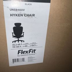 Hyken Ergonomic Mesh Swivel Chair-Black