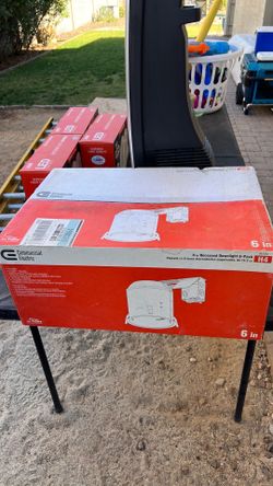 Commercial Electric 6” Recessed Downlight Housings – 6 Pack (New)