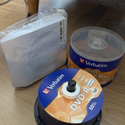 Writeable DVDs And Sleeves 