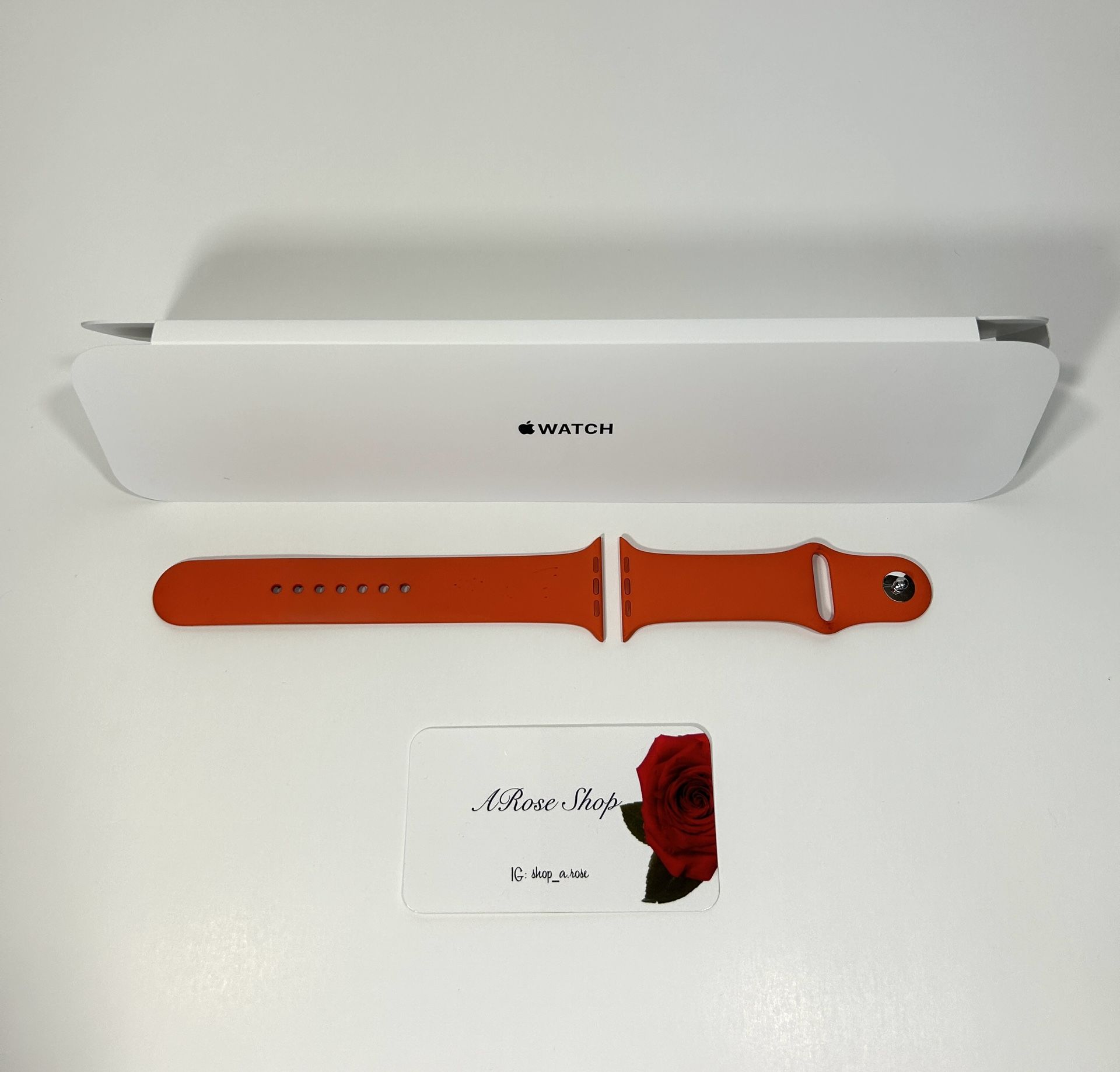 Apple iWatch Hermes Orange Sport Band Strap 44mm Size: M/L display picture 1