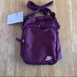New Nike Crossbody Bag Fanny Pack Hip Waist Belt Purse Burgundy Maroon Red