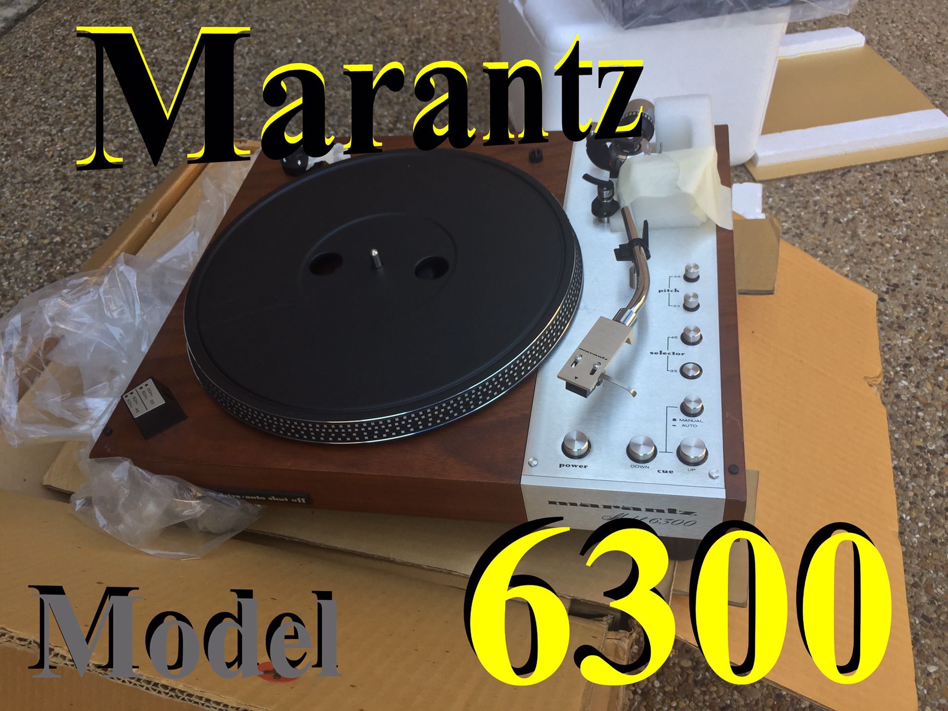 Marantz turntable record player model 6300