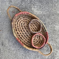 Vintage Handmade Basket