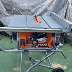 RIDGID 10 in. Pro Jobsite Table Saw with Stand