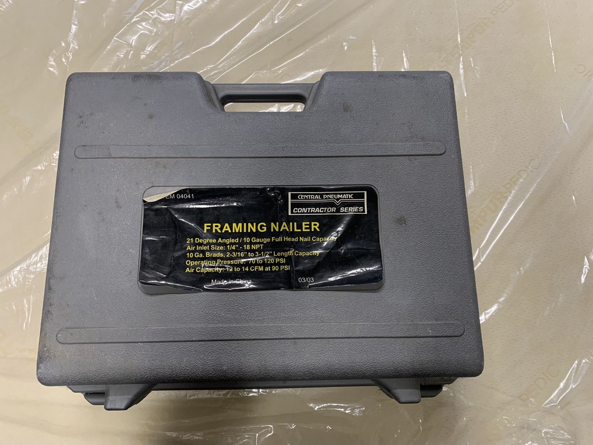 Framing nailer
