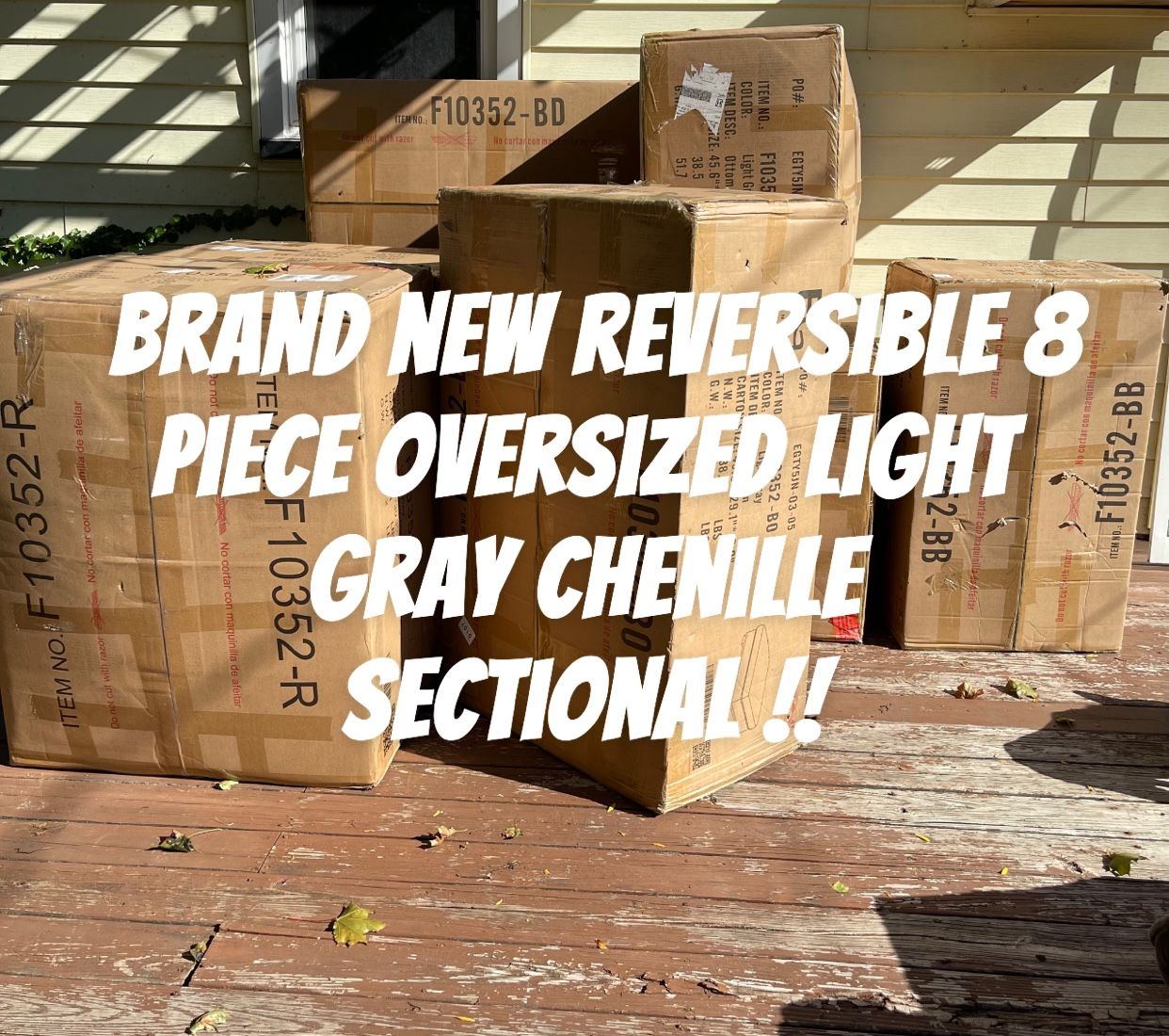Brand new Sectional
