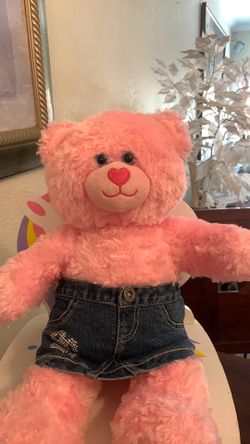 Build -A- Bear Work Shop Pink Cuddles Teddy Bear plush 16”