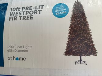 10ft Pre-Lit Westport Fir Christmas Tree – 1,200 Clear Lights