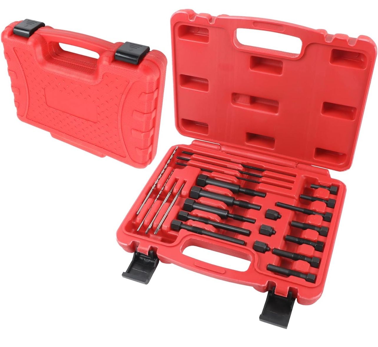 Glow Plug Removal Tool Kit - Angchun 22PCS Automotive Replacement Fuel Glow Plug Kits, Glow Plug Extractor Kit for M8 M10 Glow Plug Electrodes Removal