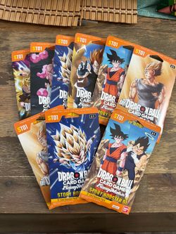 9x Dragon Ball Super Card Game Fusion World ST01 Story Booster Packs Sealed ENG