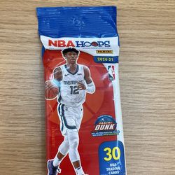 2020-21 Panini NBA Hoops Cello Fat Pack 30 Cards Brand New Factory Sealed