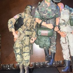 VINTAGE GI JOE 12 Inch Action Figures Lot