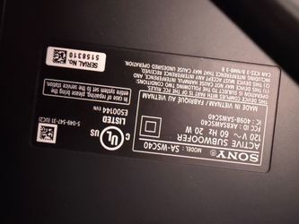 Sony sound bar
