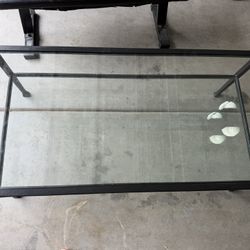Metal And Glass Coffee Table 4ft X 2ft