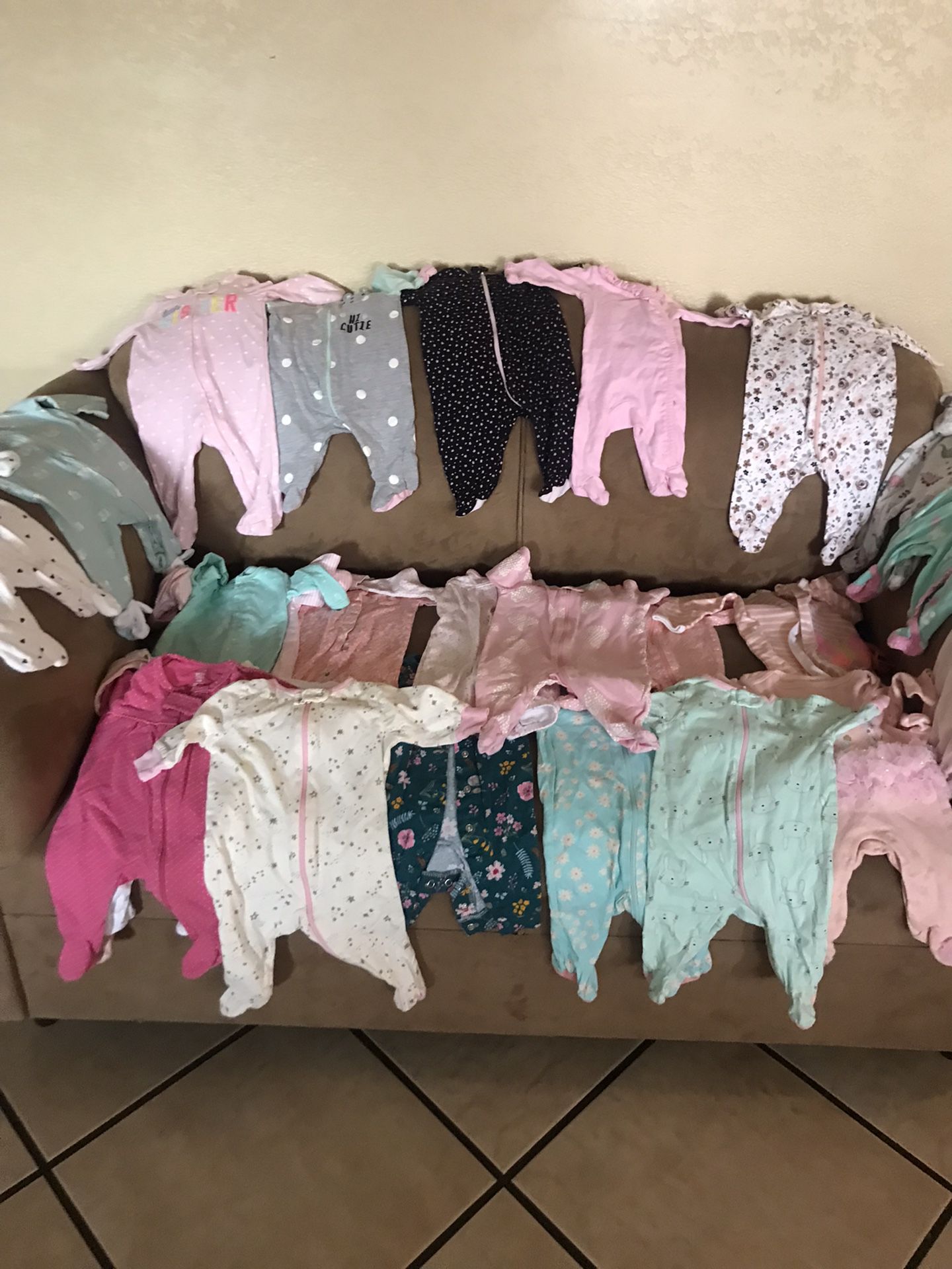 Baby Girl Clothes  Size Newborn  To 0/3  Months 25 Pcs