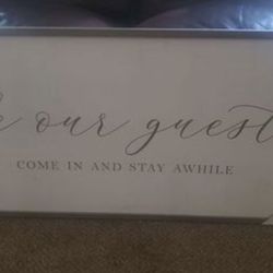 Brand New Large Be Our Guest Sign