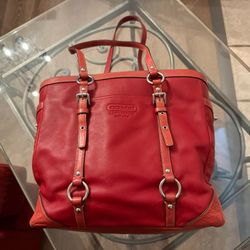 Red Coach Bag