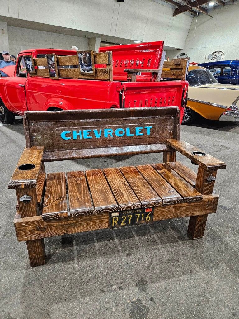 Custom Made Chevy Truck Tailgate Bench