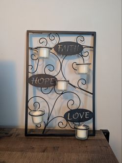 Metal Wall Candle Holder