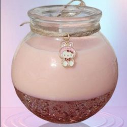 Decorative Scented candle .Handmade with soy and gel wax