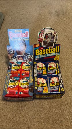 Baseball cards unopened boxes 1988 Donruss & Fleer 36 packs in each box