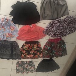 10 Skirts For 9-11 All Like New Some Are Never Worn