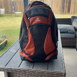 Keep Rolling Backpack- Telescope Handle