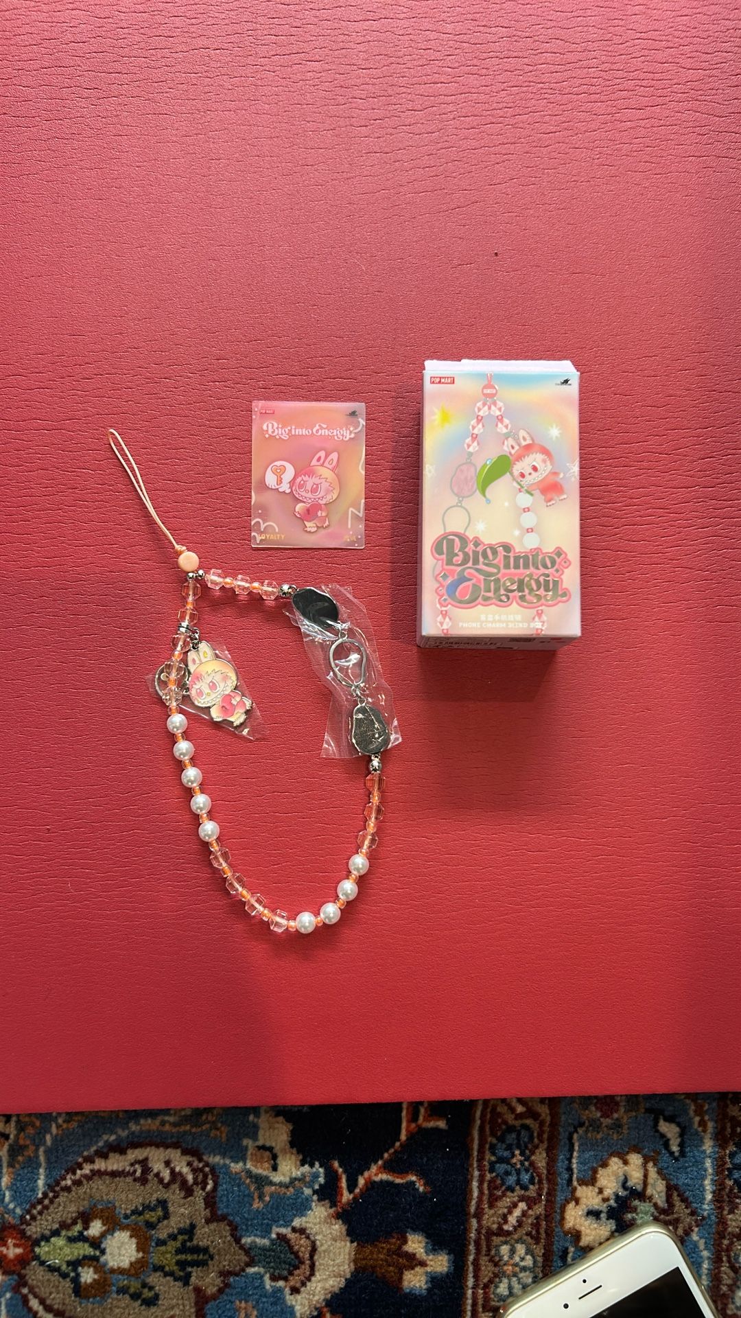 Labubu Phone Charms Wristlet.  Happiness, Hope, Love And Loyalty Are Still Available.  Opened, Never Used.