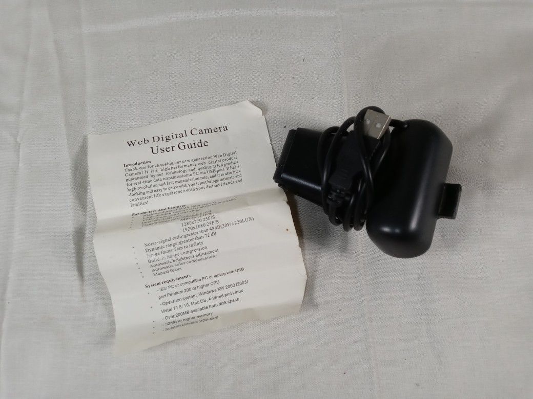 Full HD USB Webcam for PC Desktop & Laptop Web Camera with Microphone