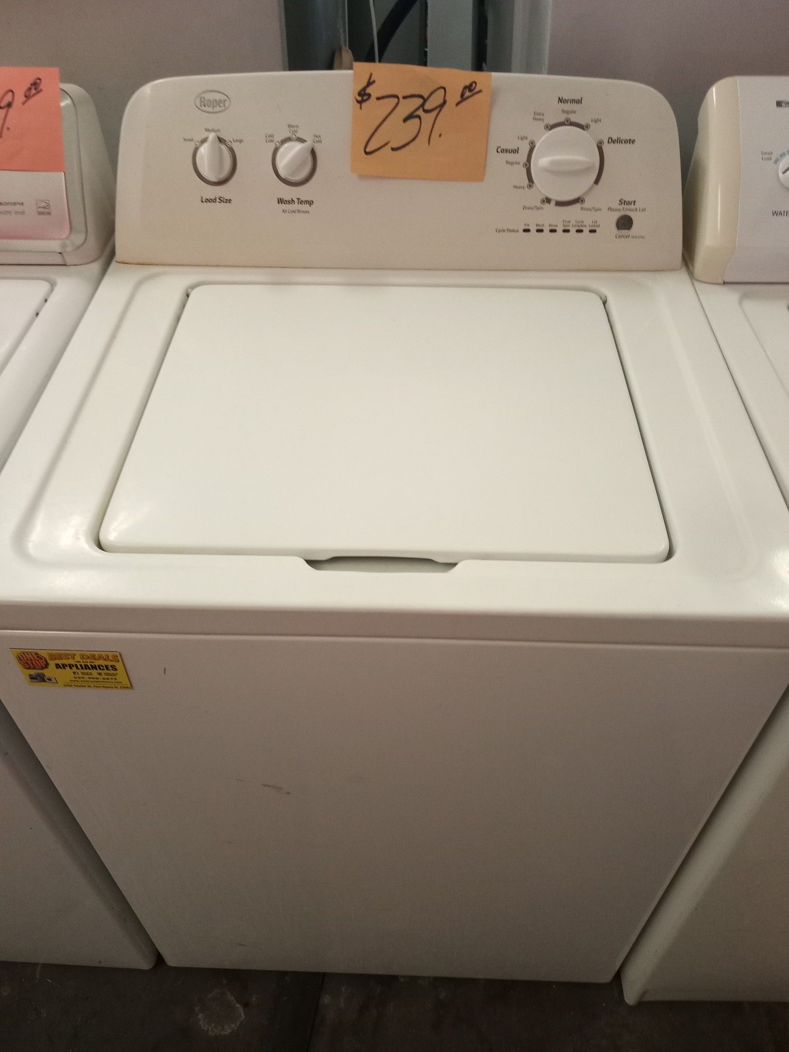 Roper Washing machine Washer super size excellent . Warranty . Delivery
