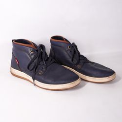 Levis Casual Hi-Top Athletic Sneakers Shoes (contact info removed)2U Mens Size 9.5 Navy Blue