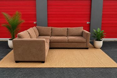 Free Delivery - Modern Brown Sectional Couch
