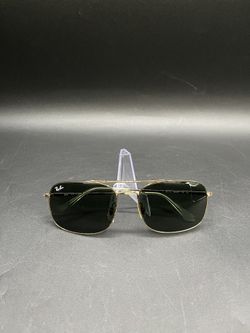 Ray Ban Sunglasses RB3611 Gold Tone Green Lens *5765