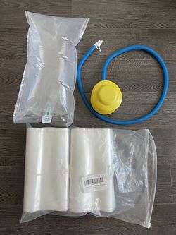 Inflatable packing (10”x16”) air bags with pocket, and pump 100 bags