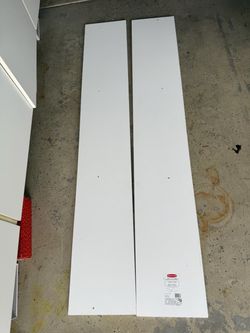 White shelves 71.8 inch x 11.8 inch