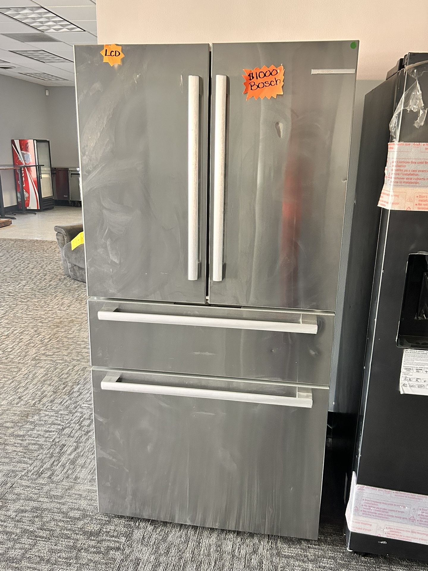 GREAT DEAL Double Door Silver Refrigerator