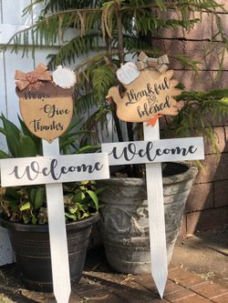 Handmade wood signs