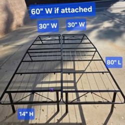 Queen metal bed frame NO BOX SPRING NEEDED