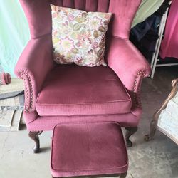 HIGH BACK CHAIR w FOOT REST 