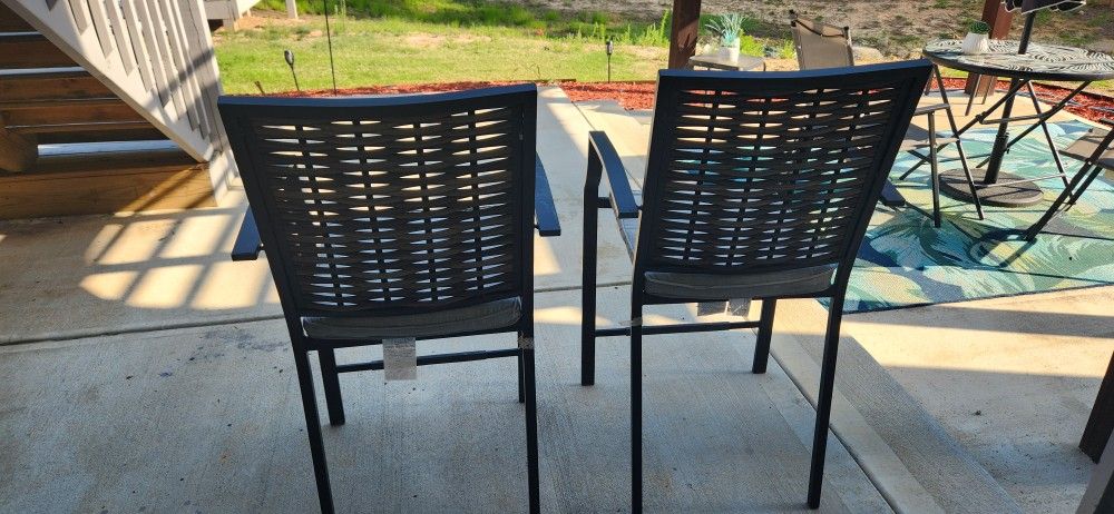 set of high chairs  for patio